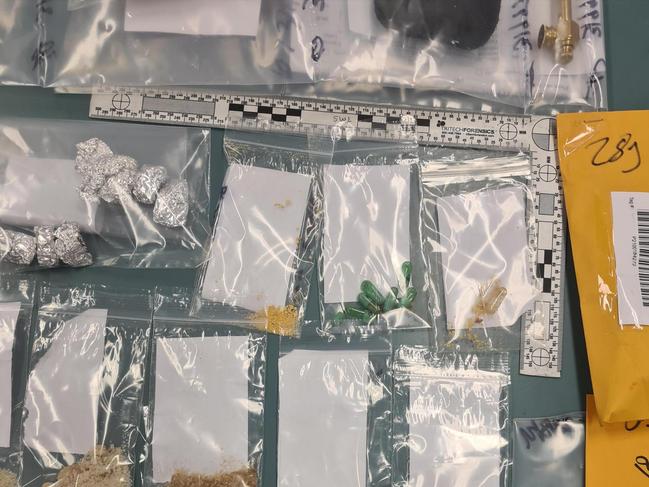 Operation Mackay Fraser seized a multitude of drugs including LSD, ketamine, cocaine and cannabis on the Bruce Highway outside of the Happy Daze festival. Picture: Queensland Police Service