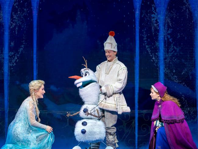 Frozen returns to the Melbourne stage next week. Picture: Lisa Tomasetti