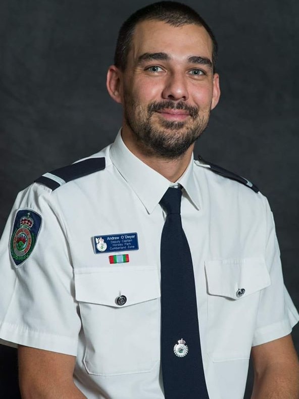 RFS firefighter Andrew O'Dwyer. Picture: Facebook