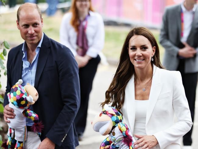 Kate Middleton, Duchess of Cambridge and Prince William, Duke of Cambridge leave the Women's Hockey Group Stage games on day five of the Birmingham 2022 Commonwealth Games. Picture: Stephen Pond/Getty Images