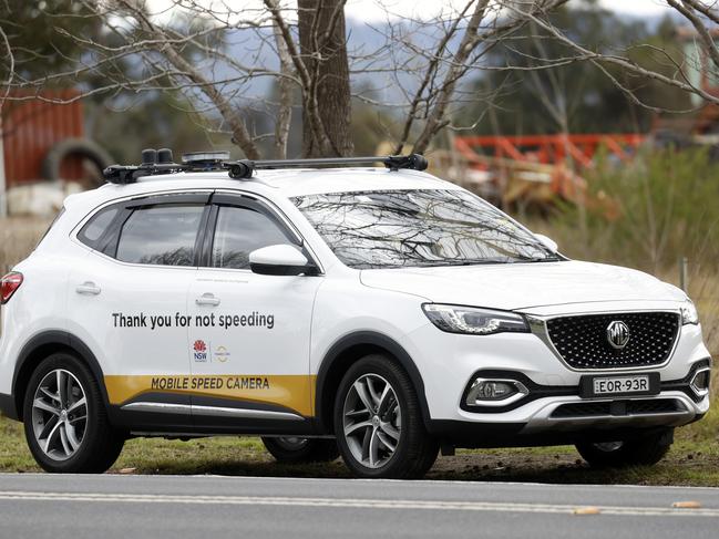 There’s been a backflip on warning signs at mobile speed cameras. Picture: Jonathan Ng