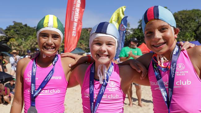 Young athletes at the NSW surf life saving championships 2025. Pictures: Supplied NSW SLS