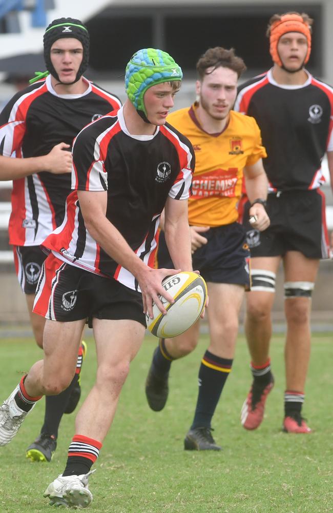 QLD Rugby Union State Championships (17-18 years boys) at the Townsville Sports Precinct. Saturday May 24. Wide Bay against Capricorn. Picture: Evan Morgan