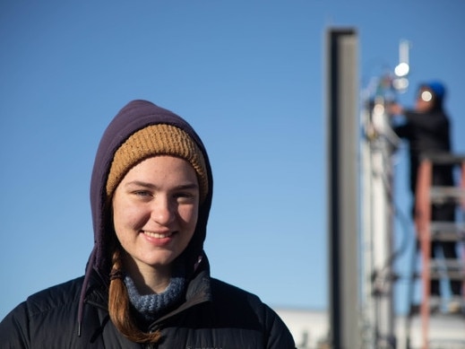 WILL KING COLUMN - Madeleine Bardy in the Mojave Desert in the US. PictureMadeleine Bardy