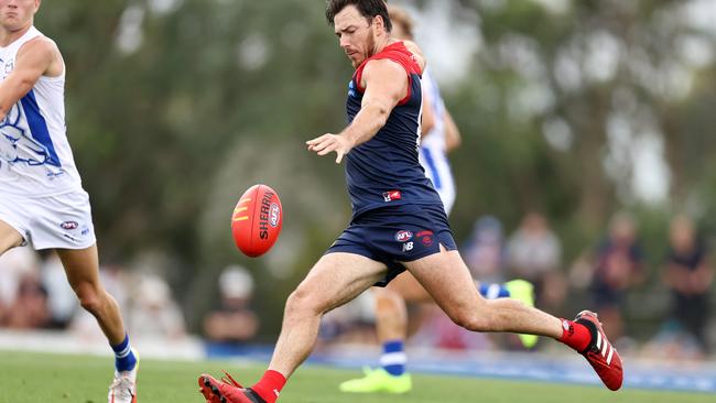 Another calf setback has delayed Michael Hibberd from playing his first game of the season. Picture: Michael Klein