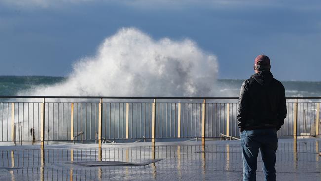 Swimmers are advised to stay out of the water. Picture: NCA NewsWire / Gaye Gerard