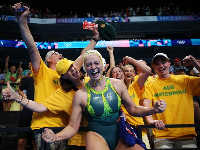 It was a massive moment for the Stingers and Australian water polo. Picture: Getty Images