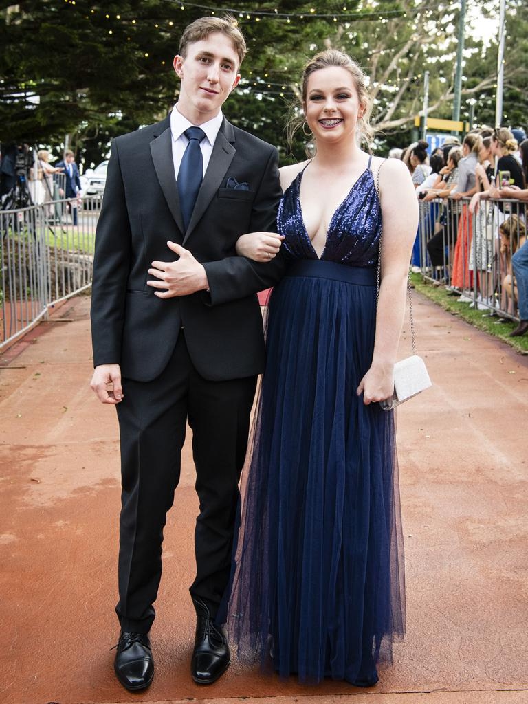 Hayden Harlock and partner Kaila Heinemann at St Mary's College formal at Picnic Point, Friday, March 24, 2023. Picture: Kevin Farmer