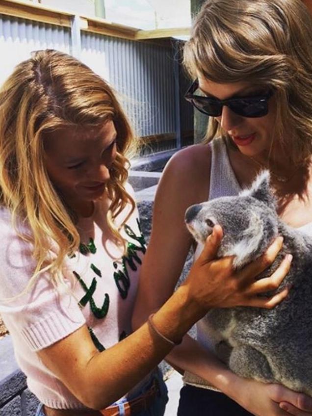 Taylor Swift shares a snap with Blake Lively. Picture: Instagram