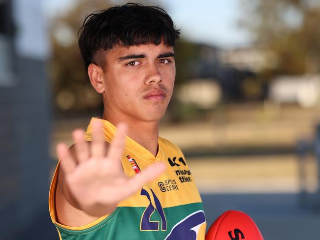 Port Adelaide father-son prospect Rome Burgoyne. Picture: Cory Sutton