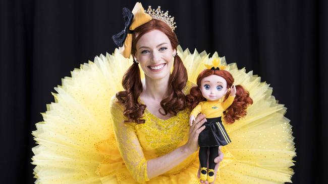 Emma Watkins poses with the new dancing doll made in her image. Picture: Darren Leigh Roberts