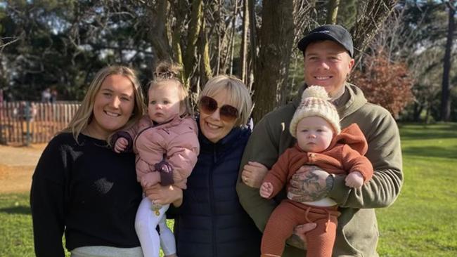 Jennie Wetzler, 60, first developed cancer in 1999. Pictured with her family.