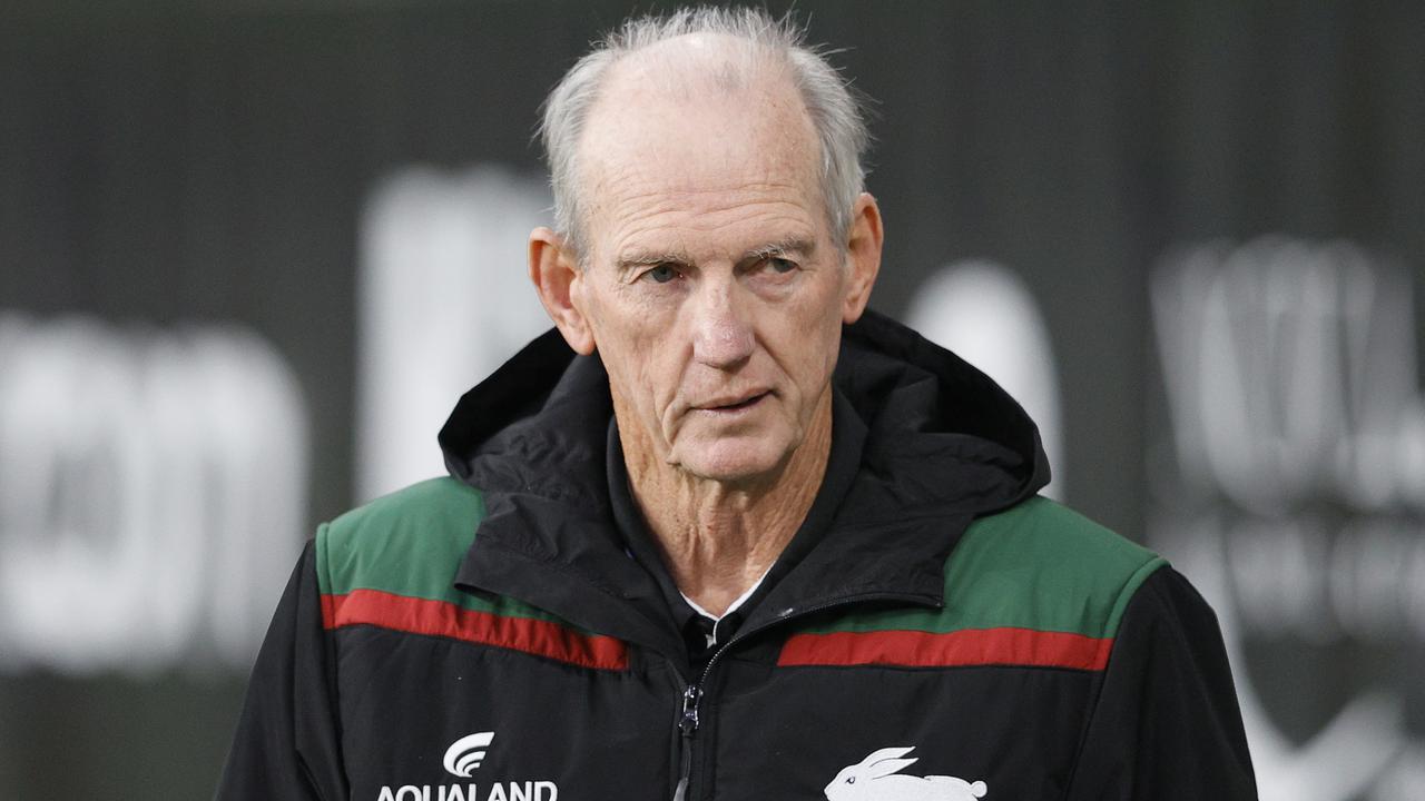 Wayne Bennett at Rabbitohs training.