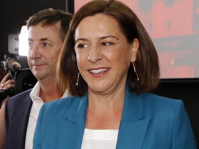 Deb Frecklington pictured at the LNP Election Party at the Emporium Hotel, Brisbane 31st of October 2020.  The Queensland State Election was held today.  (Image/Josh Woning)