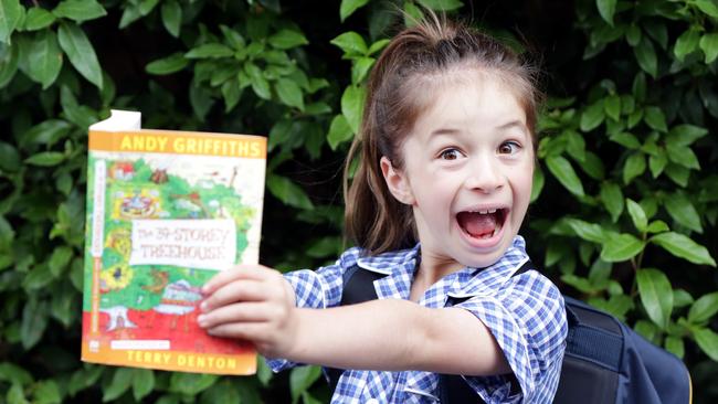 Weekend Mag Spread on School Readiness. Daphne Sabato, who was born in April (the cut off is April 30) so waited a year before starting school. Picture- Nicole Cleary