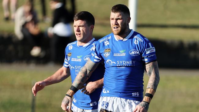 Chad Townsend and Josh Dugan playing in Reserve Grade for the Newtown Jets