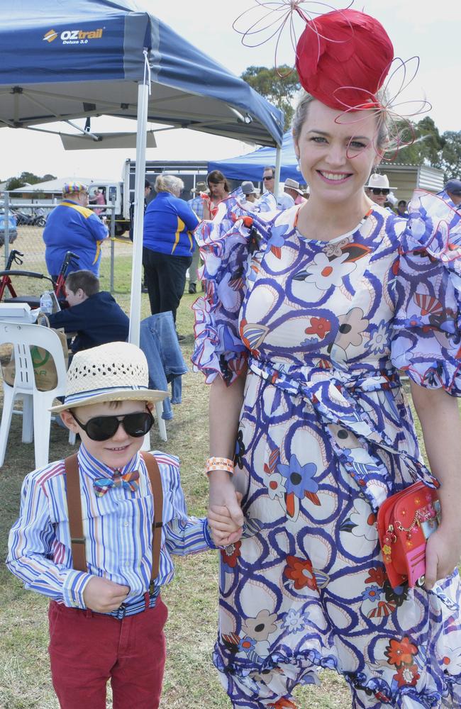 At the Clifton Races are (from left) Fletcher and Eloise, Saturday, October 28, 2023. Picture Jessica Klein