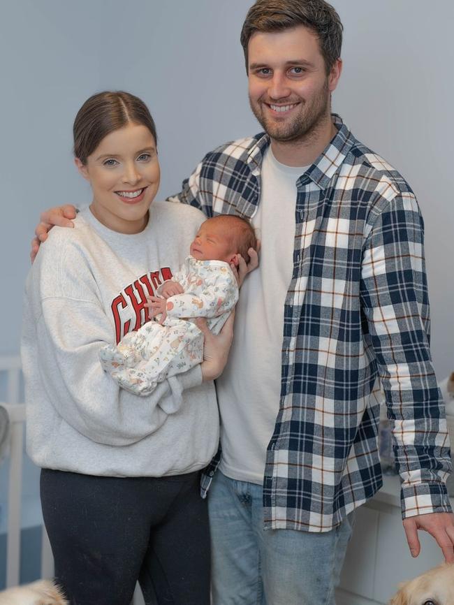 Baby Jack comes after the pair married in earlier 2023. Picture: Instagram/Amy Taeuber