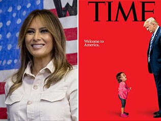 Melania Trump has vcisited a Texas migrant camp/