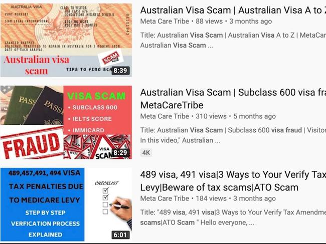 Visas to Australia are being sold for up to $10,000 in an international scam.