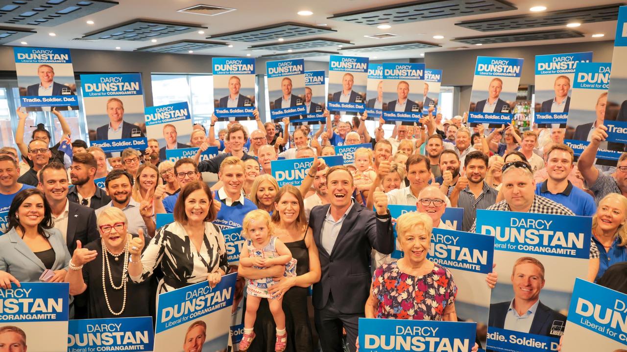 Liberal candidate Darcy Dunstan held his Corangamite election campaign launch at Leopold Sportsman’s Club on the weekend, where Moira Deeming (far left) was front and centre, as was Bev McArthur and Sarah Henderson.