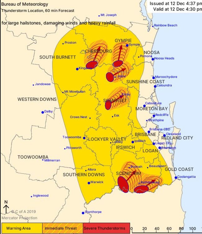 The earlier forecast. Picture: Bureau of Meteorology