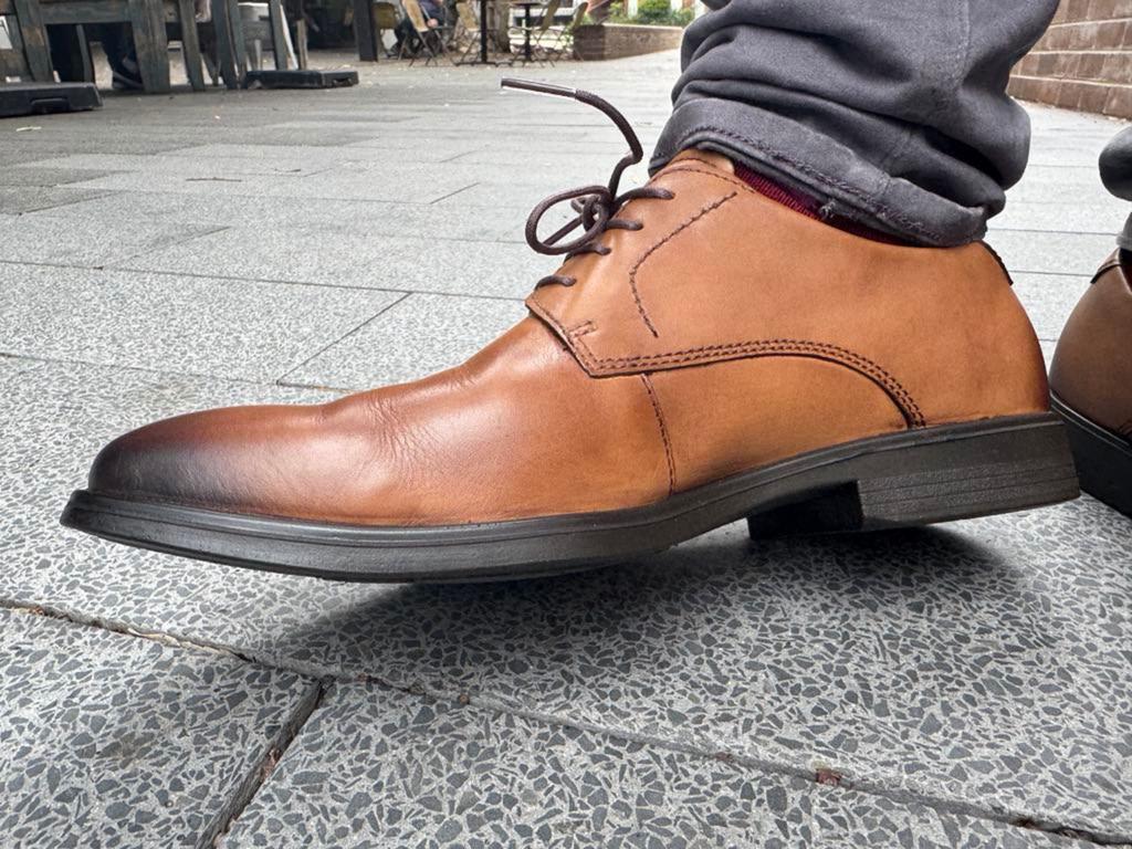 The ECCO Melbourne Men’s Leather Derby Shoe has fantastic heel and arch support. Picture: Troy Nankervis