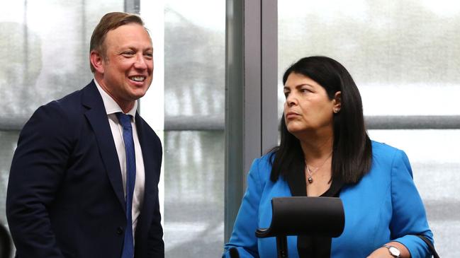 Premier Steven Miles and Industrial Relations Minister Grace Gra. Picture: David Clark