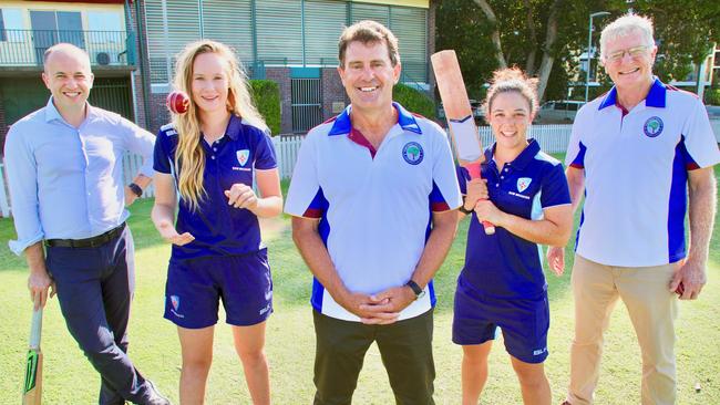 Matt Kean MP, Lauren Cheatle (Australian Womens Cricket Team and NSW Beakers), Mark Taylor, Lauren Smith (NSW Breakers and is Captain of the Women’s Northern District Cricket Team), Peter Taylor