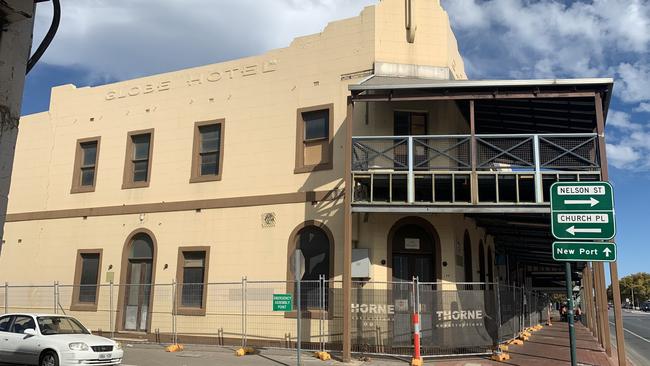 The old Globe Hotel at Port Adelaide. Pic: Paula Thompson