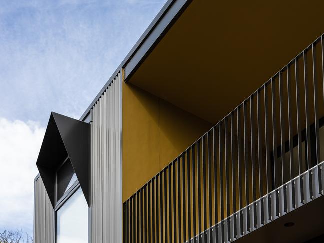 the couple were interested in building a modern home with metal cladding. Picture: Adam Gibson lutruwita/Tasmania/mattwilliamsarchitects