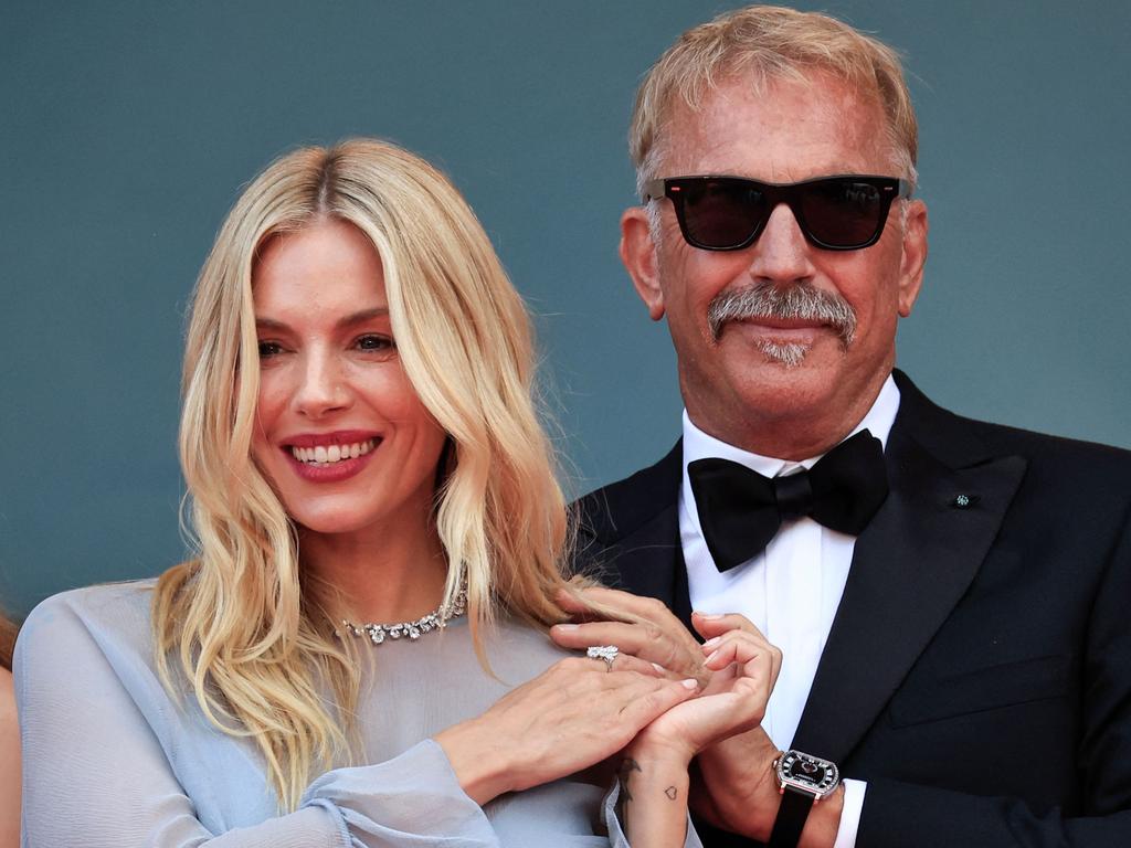 Sienna Miller and Kevin Costner in Cannes for a screening of Horizon: An American Saga. Picture: AFP