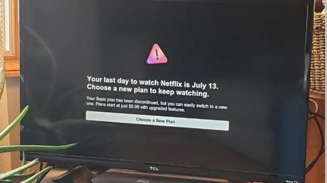 Some Netflix viewers have been hit with this alert. picture: Reddit