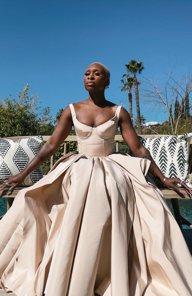 A fierce look from Cynthia Erivo at the SAG Awards.