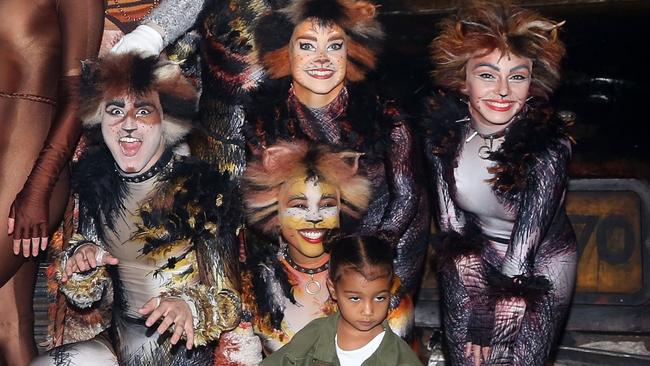 North West wasn’t into it so much. Picture: Bruce Glikas/Getty Images