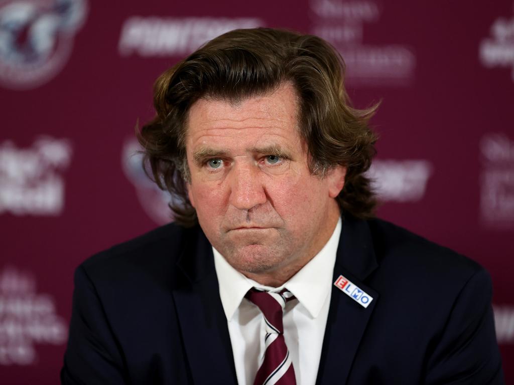 Former Sea Eagles coach Des Hasler would be an experienced hand to bridge the gap to a younger coach. Picture: Getty Images