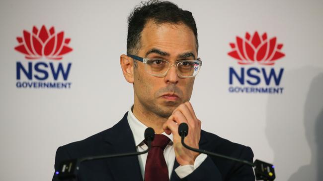 Treasurer Daniel Mookhey addresses the media in a press conference to deliver the NSW budget. Picture: Newswire / Gaye Gerard