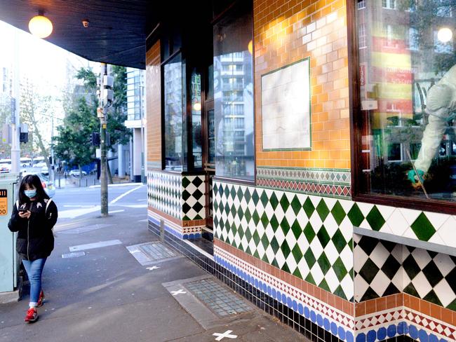 Deep cleaning is underway at Harpoon Harry's restaurant in Surry Hills. Picture: Jeremy Piper.