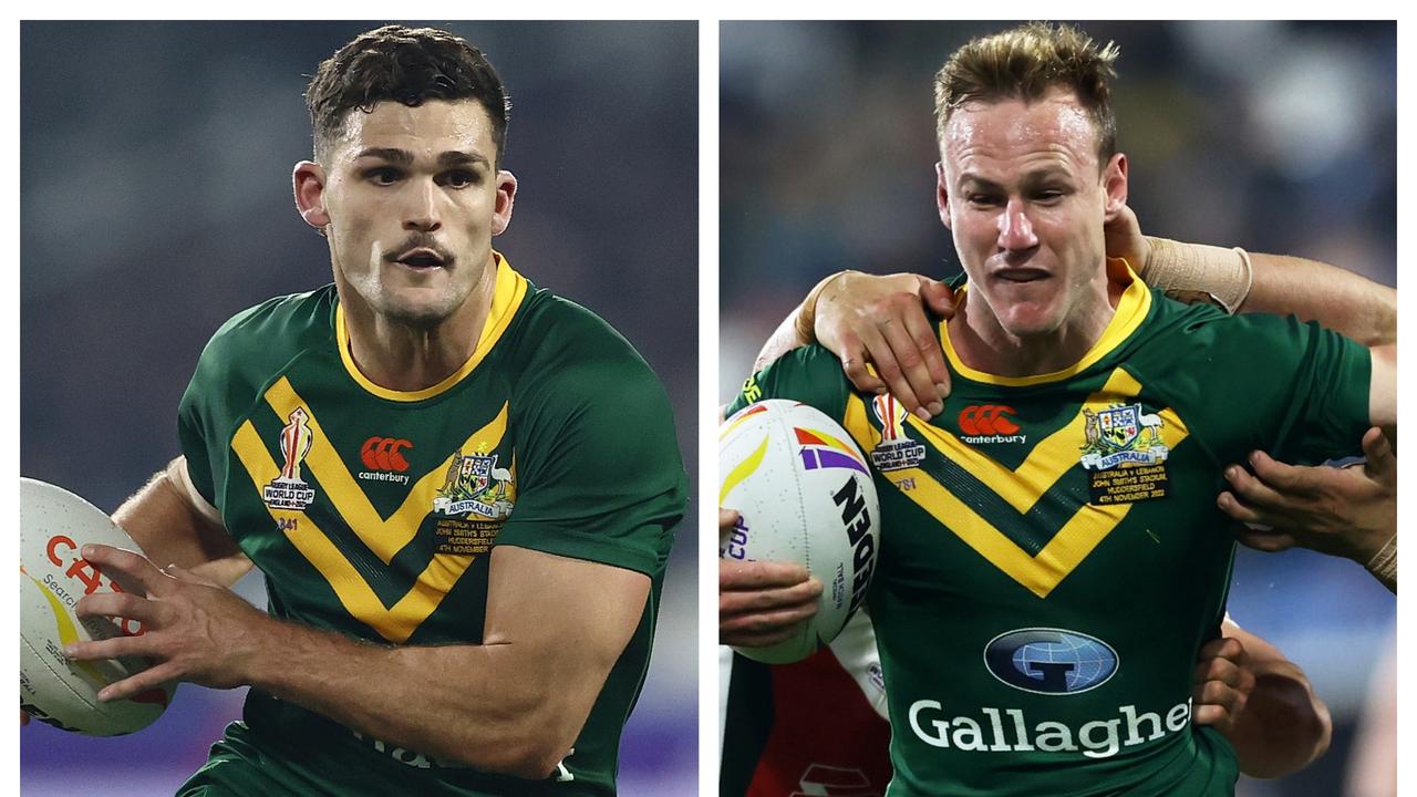 Rugby League World Cup 2022 Nathan Cleary, Daly Cherry-Evans, Australia vs Lebanon, quarterfinal, Mal Meninga
