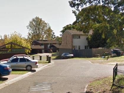 Two girls being stuck on the tree at the backyard of a home on Scanlen Way, Ingleburn. Picture: Google maps