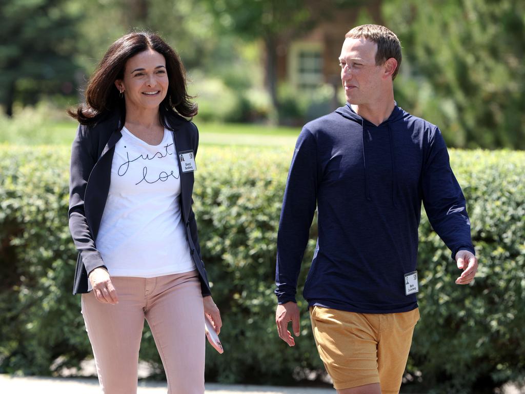 SFacebook CEO Mark Zuckerberg and COO Sheryl Sandberg have said that the company’s employees cannot return to the office if they are not vaccinated. Picture: Getty Images/AFP