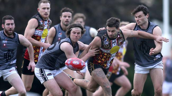 Goodwood Saints’ star Jacob Hughes in action during a clash against Port District earlier this year. Picture Dean Martin