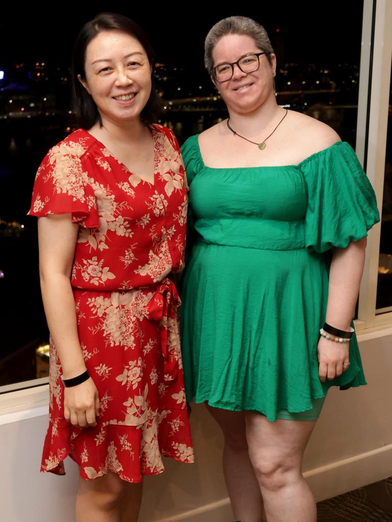 Alice Yeh and Ashleigh Simpson at Rydges Hotel, South Bank. Picture: Steve Pohlner