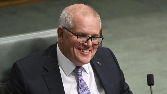 On January 23, Scott Morrison announced he was resigning as the Liberal Party member for Cook . Picture: NCA NewsWire/Martin Ollman