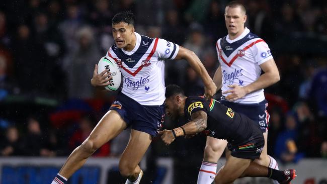 Sydney Roostes teen sensation Joseph Suaalii is in the sights of Rugby Australia. Picture: Getty Images.