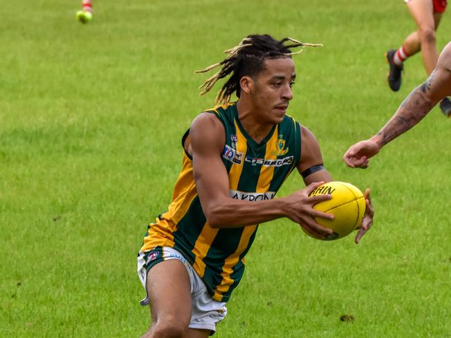 Silver Yousif has been a regular contributor for PINT in the forward line. Picture: Tymunna Clements / AFLNTMedia