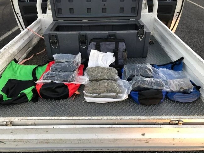 As part of Operation Romeo Cyber which targetted drug trafficking in the Moranbah and Clermont region, police seized 1.972 kgs of methamphetamine, 4.676 kgs of marijuana, five firearms, a large sum of money, a stolen motorcycle and a stolen all-terrain buggy.