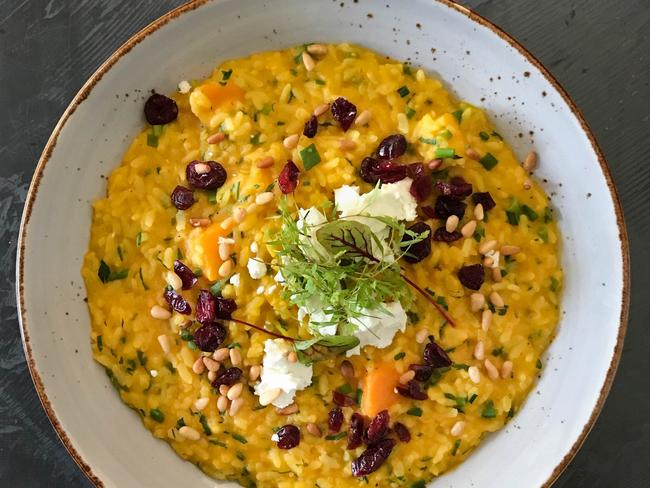 Planar Restaurant‘s pumpkin risotto. Picture: Jenifer Jagielski