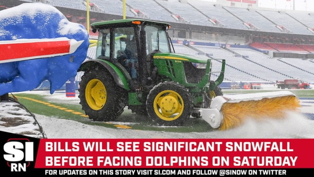 Buffalo slammed by snow ahead of Bills-Dolphins game