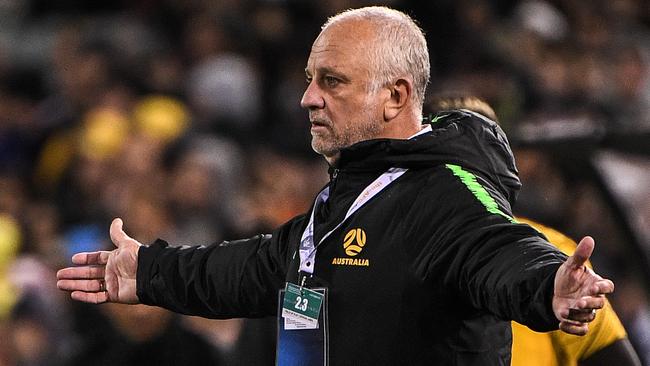 Graham Arnold is managing a Socceroos squad with just five players in top 10 leagues. Picture: AAP Image/James Gourley